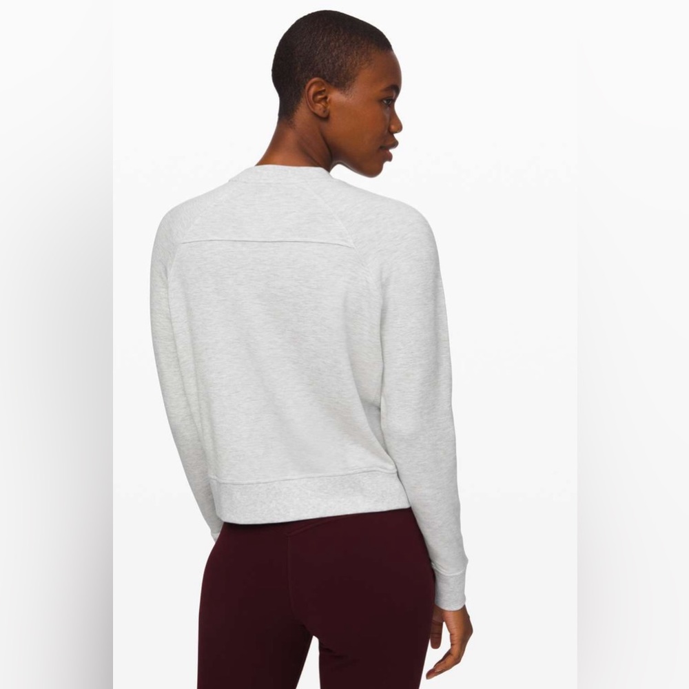 Lululemon Warm Down Crew in
Heathered Core Ultra Light Grey - Picture 2 of 6